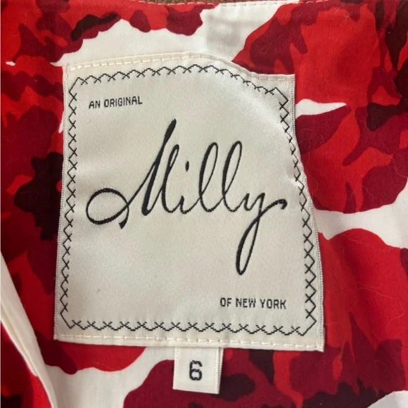 Milly Red and White Floral Blazer - Picture 2 of 3